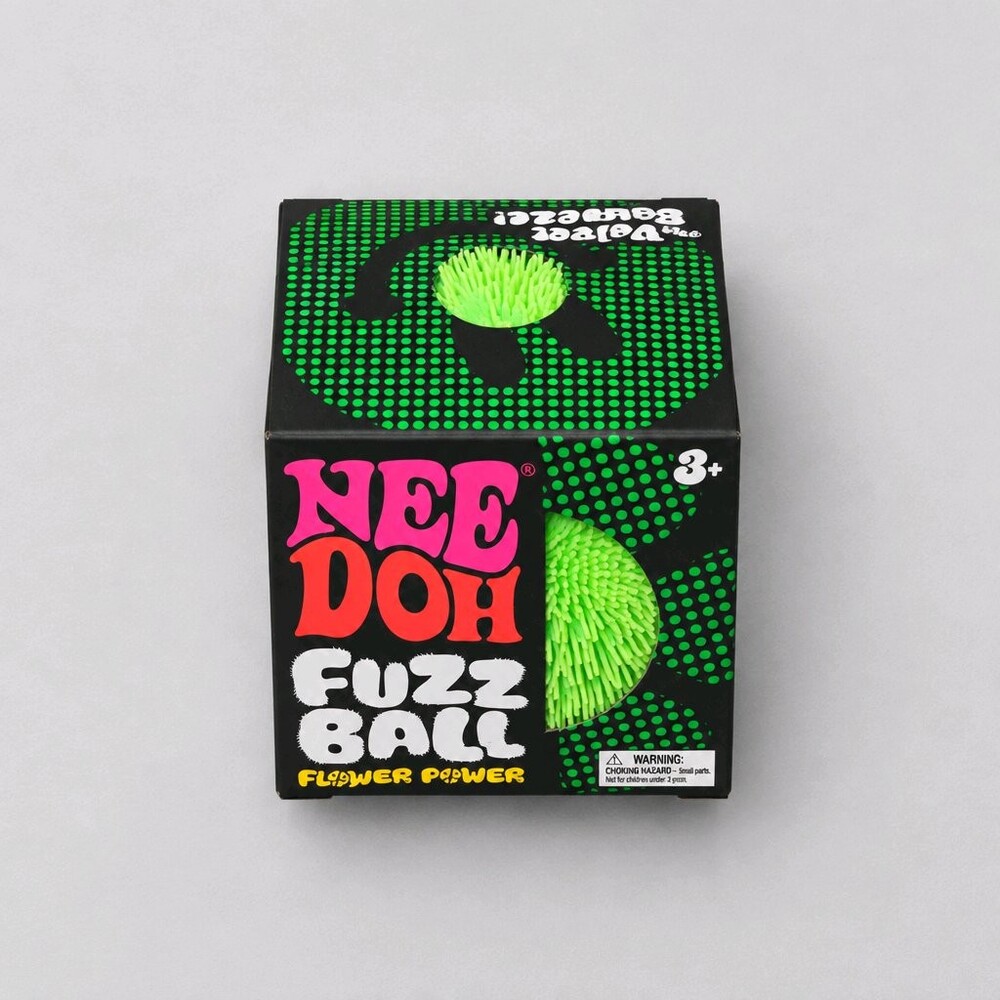 NeeDoh Fuzz Ball Flower Power Sensory Toy Green